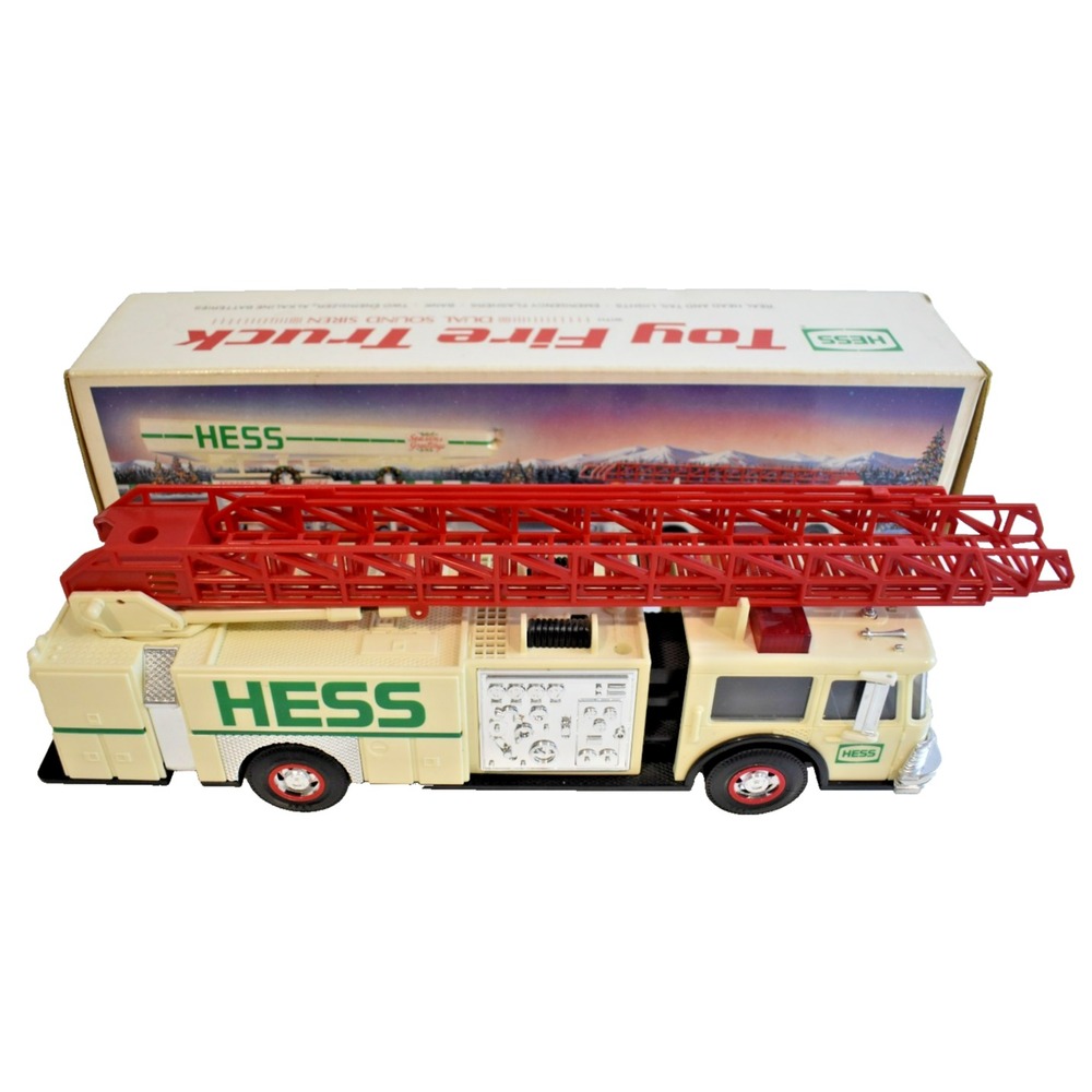 Hess Fire Truck Bank With Original Box 1989